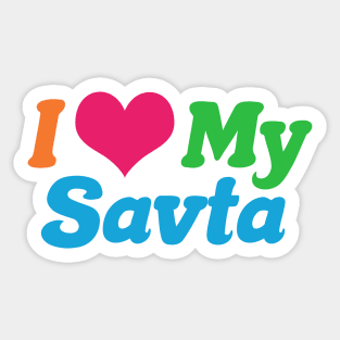 I Love My Savta Sticker